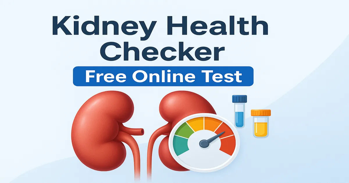 Kidney Health Checker — Free Online eGFR and ACR Calculator Tool 2025