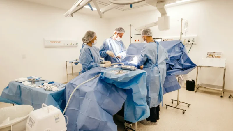 Bariatric Surgery Cost procedure being performed by surgical team in operating room