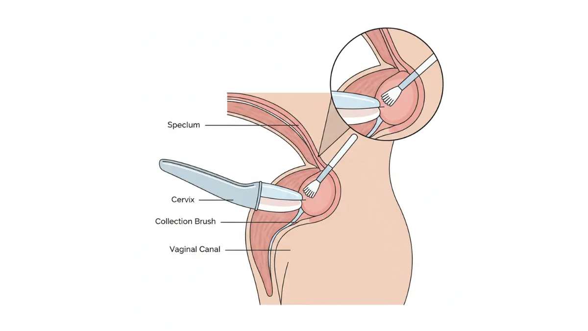 Cervical Cancer Symptoms screening explained through Pap smear test procedure