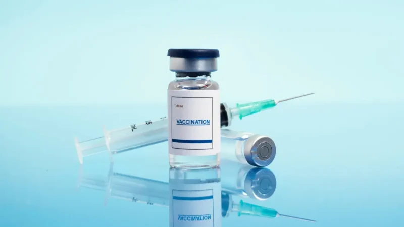 H3N2 Flu Vaccine, Tamiflu shown with vaccine vial and syringe representing reduced vaccine effectiveness and antiviral treatment importance