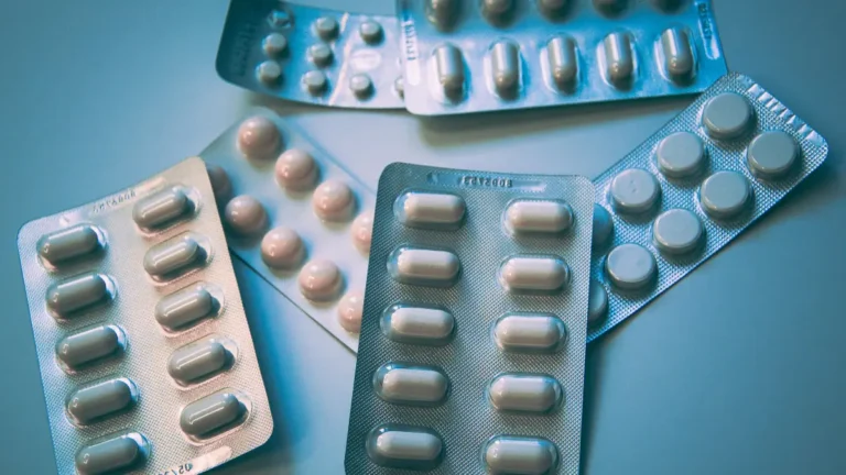 Blister packs of white tablets representing Xanax medication used for anxiety treatment