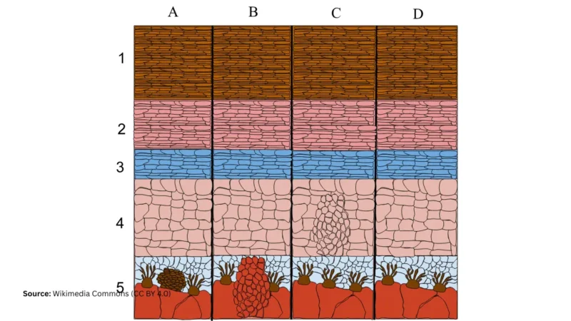 BRAF-targeted therapy melanoma skin cancer anatomy diagram showing melanoma tumor origin in skin layers