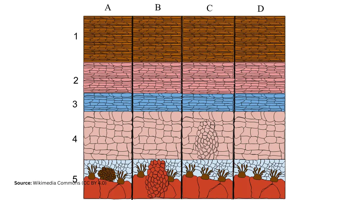 BRAF-targeted therapy melanoma skin cancer anatomy diagram showing melanoma tumor origin in skin layers