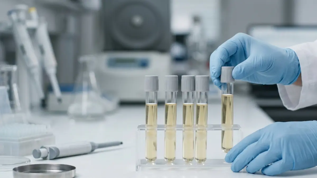 Laboratory blood sample tubes representing different measurements in an Abnormal Lipid Panel without visible labels