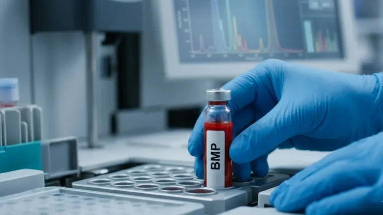 Basic Metabolic Panel Cost laboratory analysis showing blood collection tube.