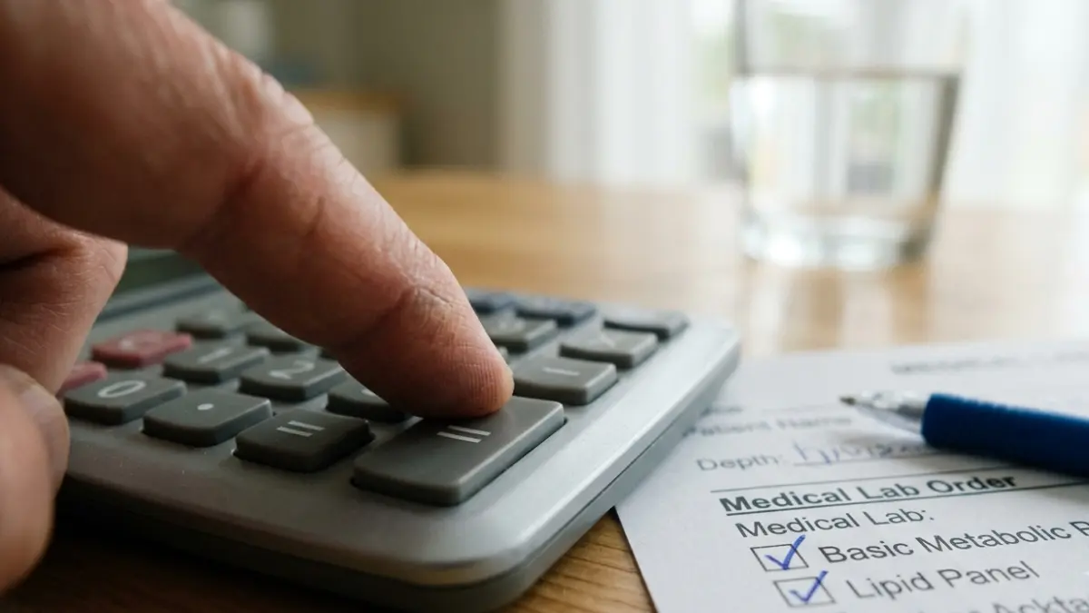 Calculating out of pocket Basic Metabolic Panel Cost and lab fees.