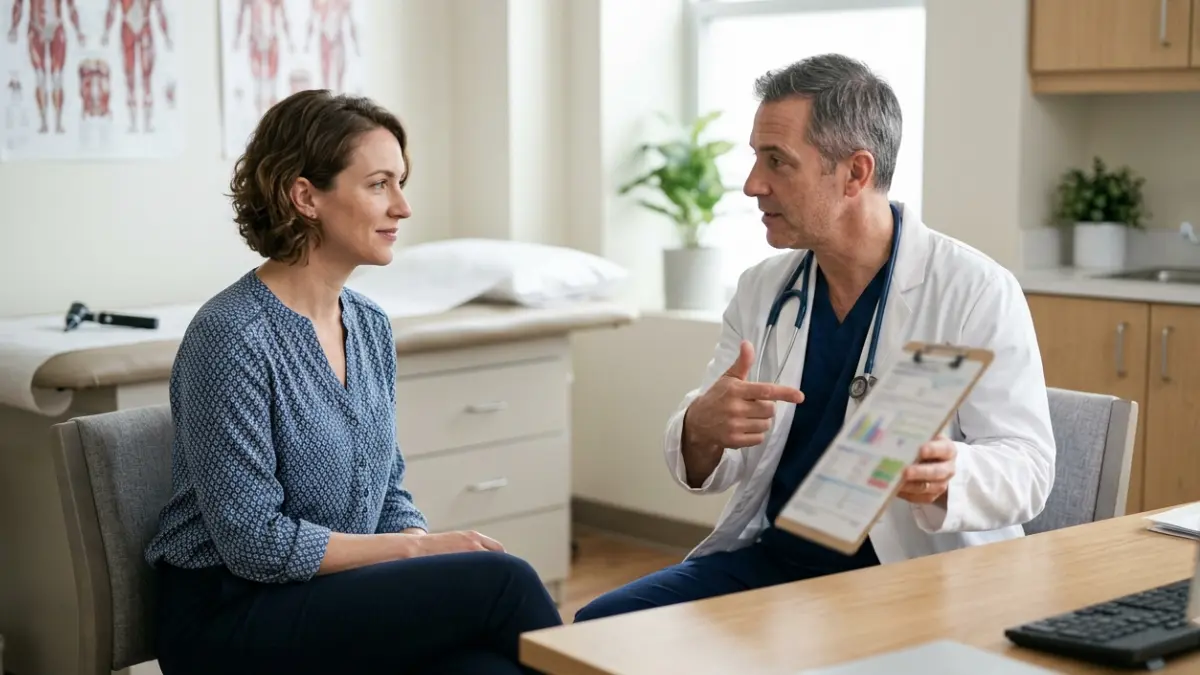 Chem 7 Blood Test follow-up consultation discussing routine laboratory results with a healthcare provider