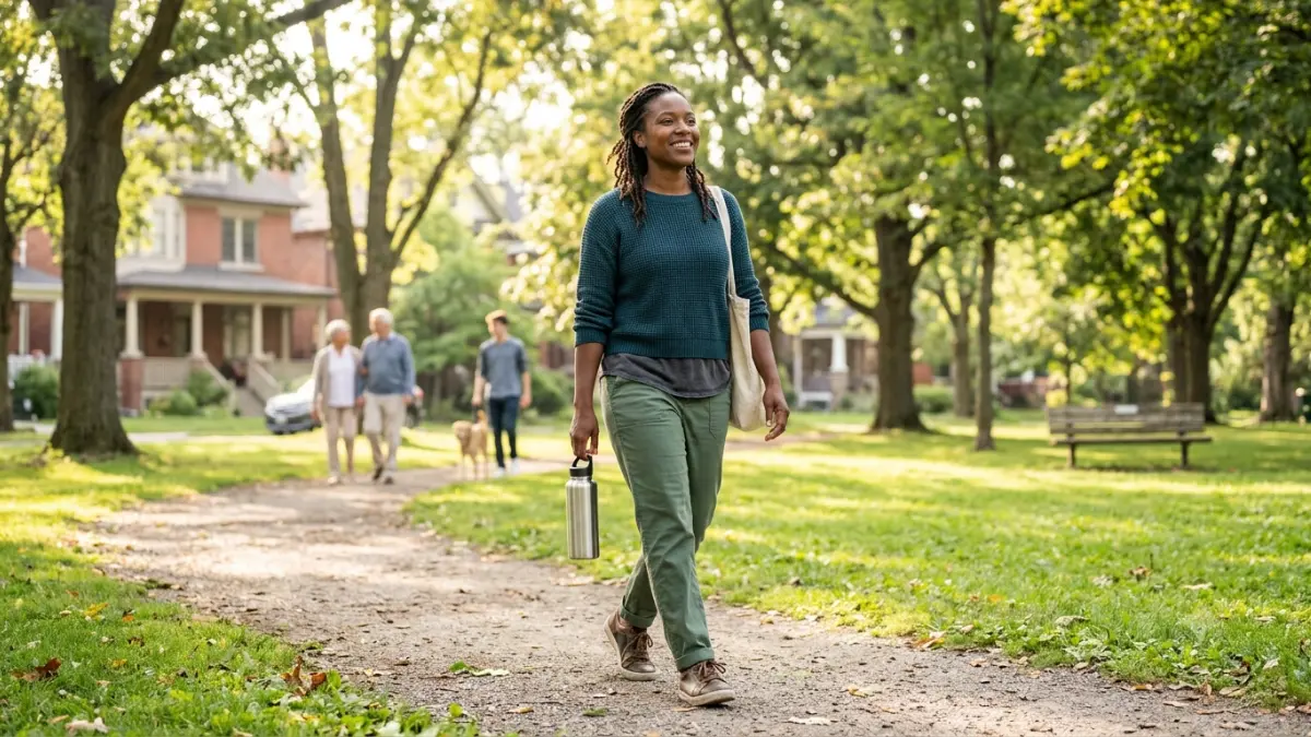 Healthy lifestyle habits after learning about High Triglycerides including regular walking and hydration