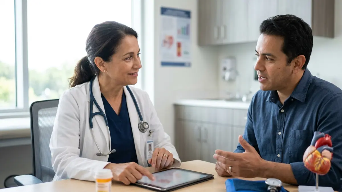 Statin decision based on cardiovascular risk assessment during a routine doctor consultation
