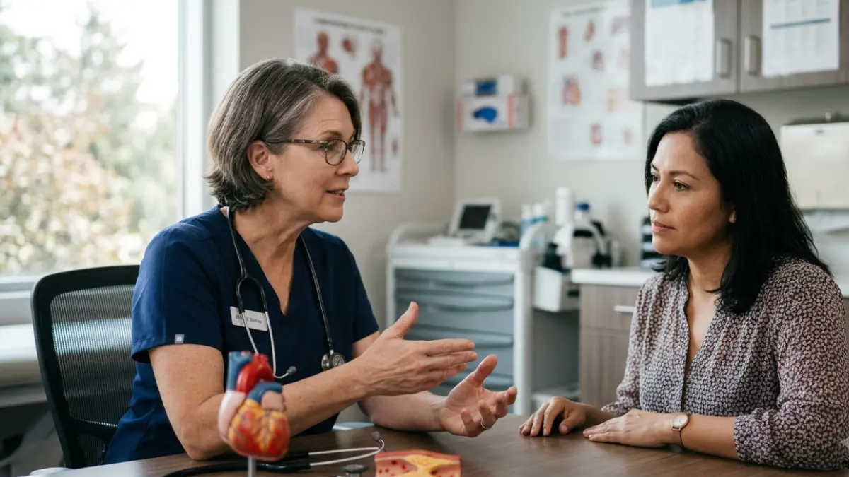 New Cholesterol Guidelines being discussed during a preventive healthcare visit focused on cholesterol management and cardiovascular prevention.