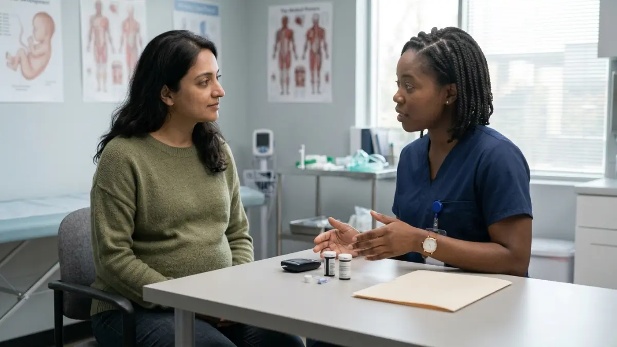 A1C Can't Diagnose cystic-fibrosis-related diabetes reliably by screening alone as a patient discusses metabolic testing with a specialist