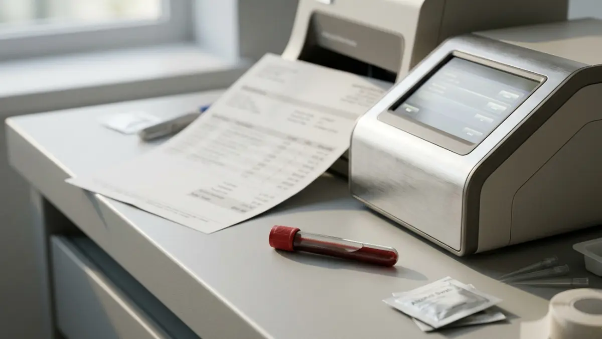 A1C CPT Code shown in the context of a laboratory blood test and medical billing