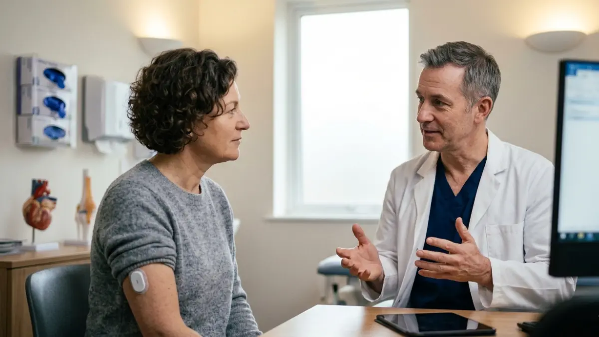 Average Blood Sugar discussion during a consultation about A1C interpretation with a healthcare professional