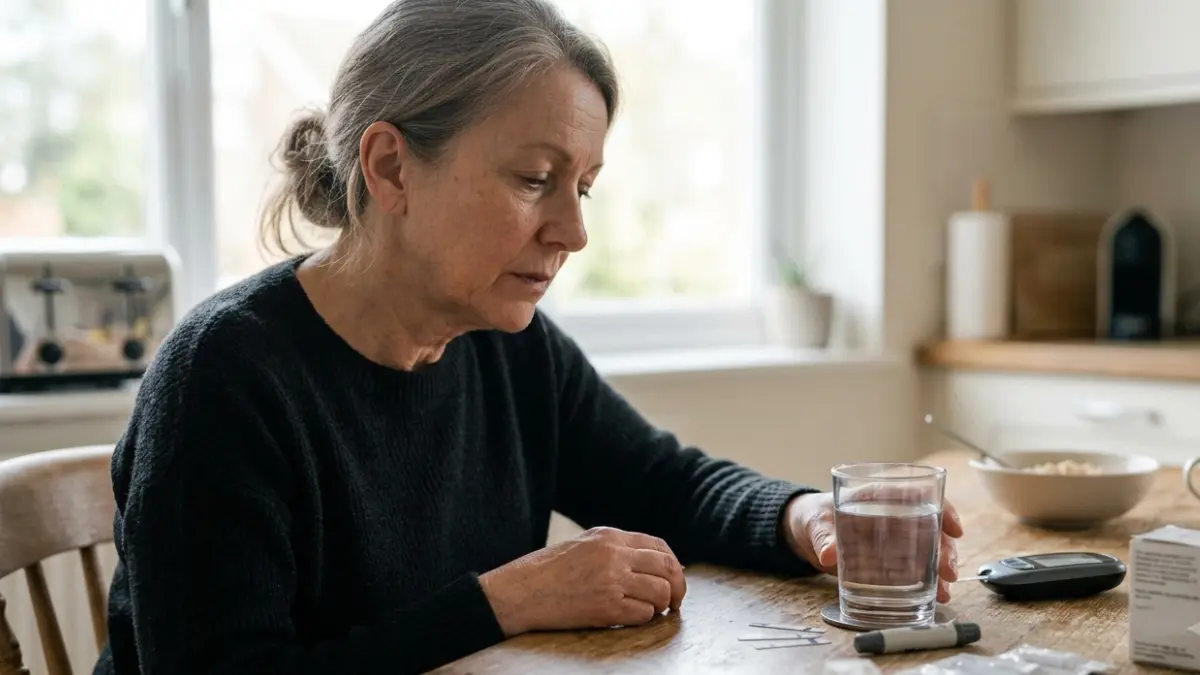 Blood sugar 300 with hydration and ketone monitoring supplies during illness