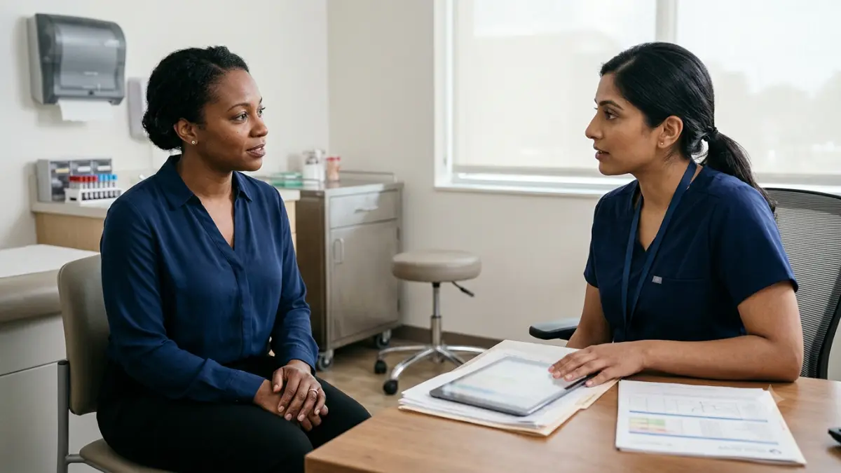 False High A1C and iron deficiency discussed during an anemia consultation