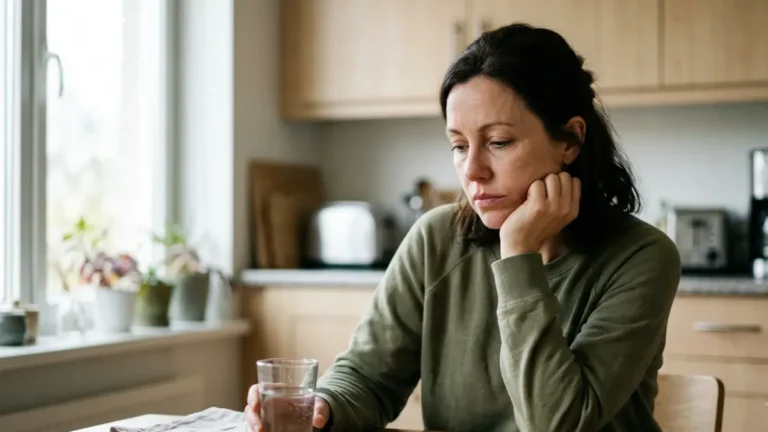 High blood sugar symptoms including thirst and fatigue in an adult at home