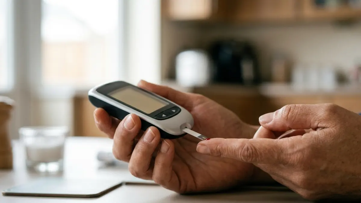 Low blood sugar symptoms and blood glucose testing with a generic glucose meter