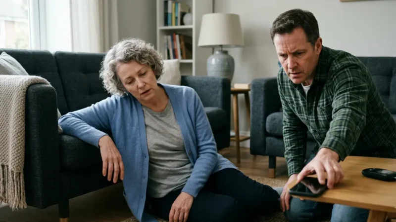 Severe Hypoglycemia emergency with an adult experiencing a serious low blood sugar episode while a caregiver seeks emergency help