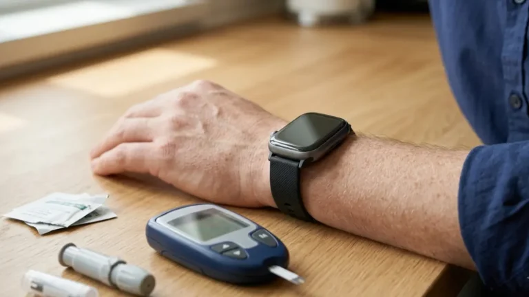 Smartwatch Blood Sugar comparison with a smartwatch and conventional glucose meter