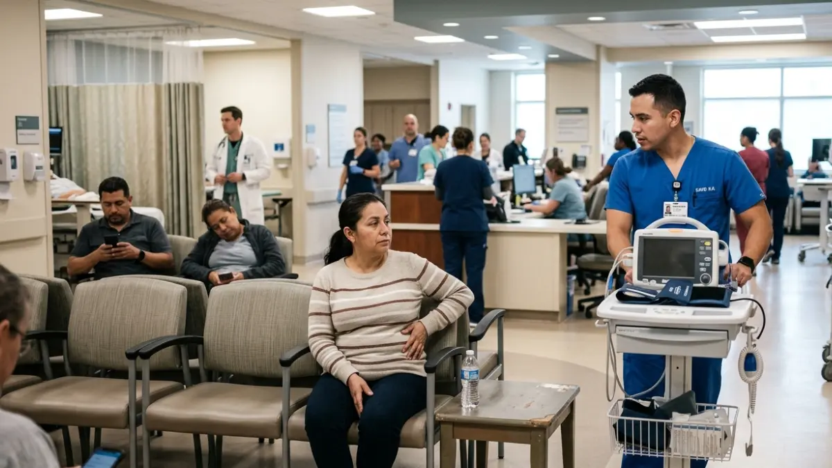 Adult patient receiving medical evaluation after a Very High A1C result in a hospital emergency department