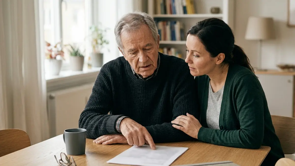 TSH Normal Range interpretation for an older adult reviewing health information with family