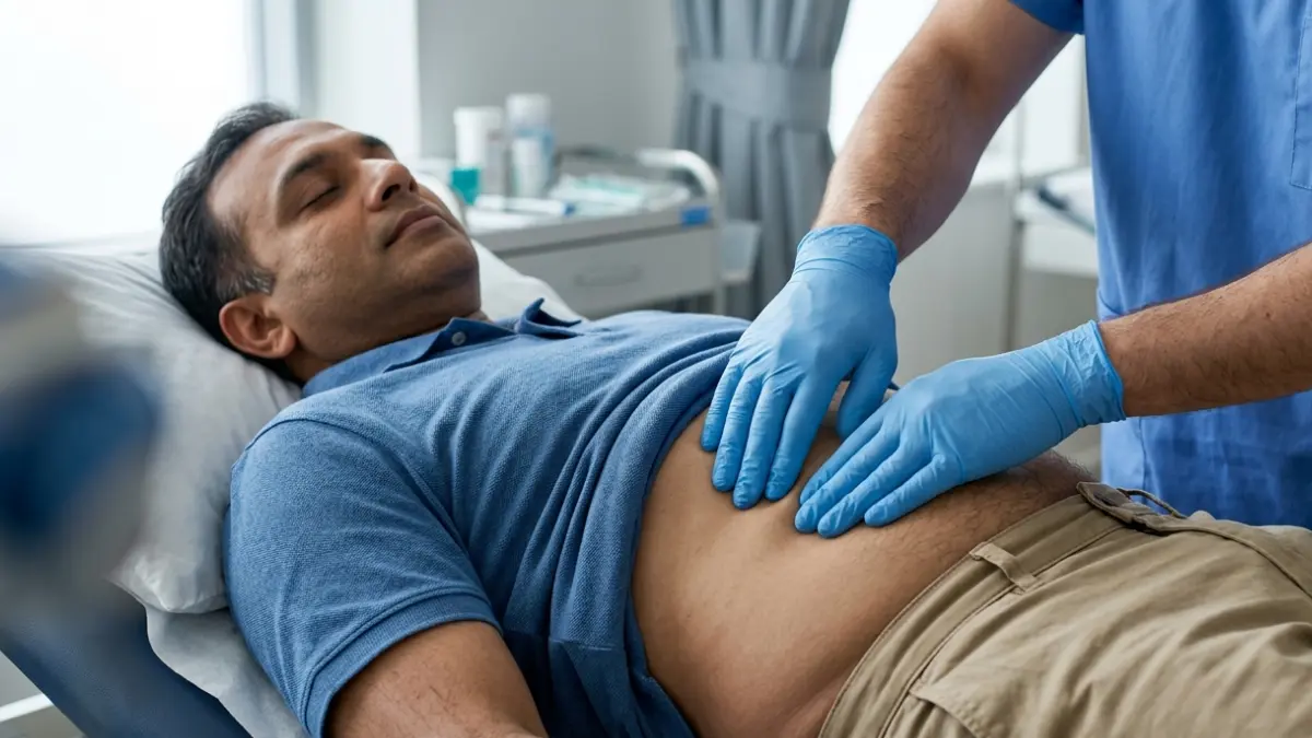 Fatty Liver assessment during a routine abdominal examination with normal ALT