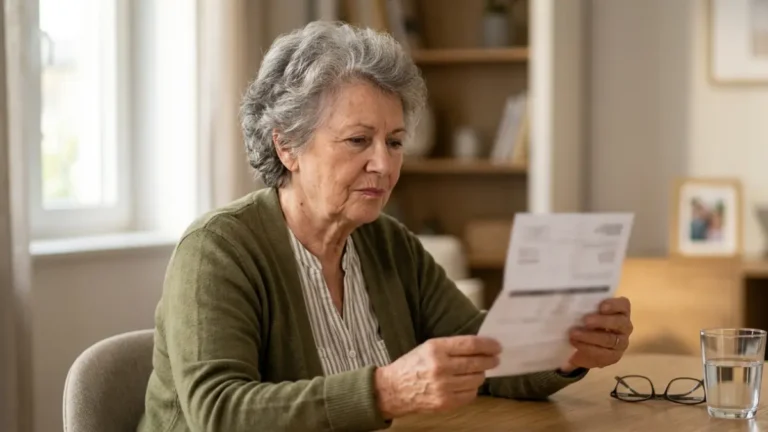 Normal TSH Range by age with an older adult reviewing a health document at home