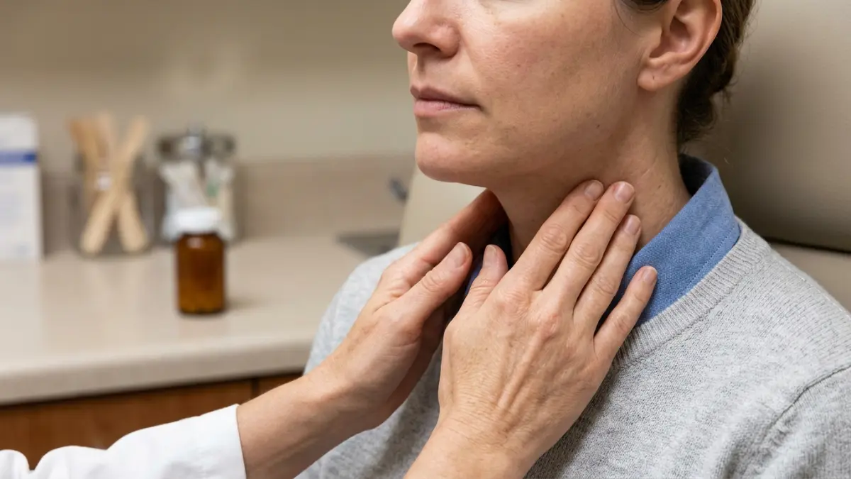TSH Suppression discussed during a clinical examination of the thyroid and neck