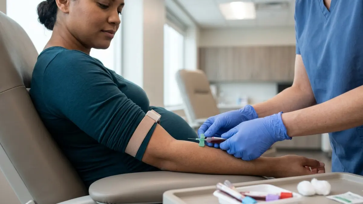 TSH levels in pregnancy during a routine prenatal blood test
