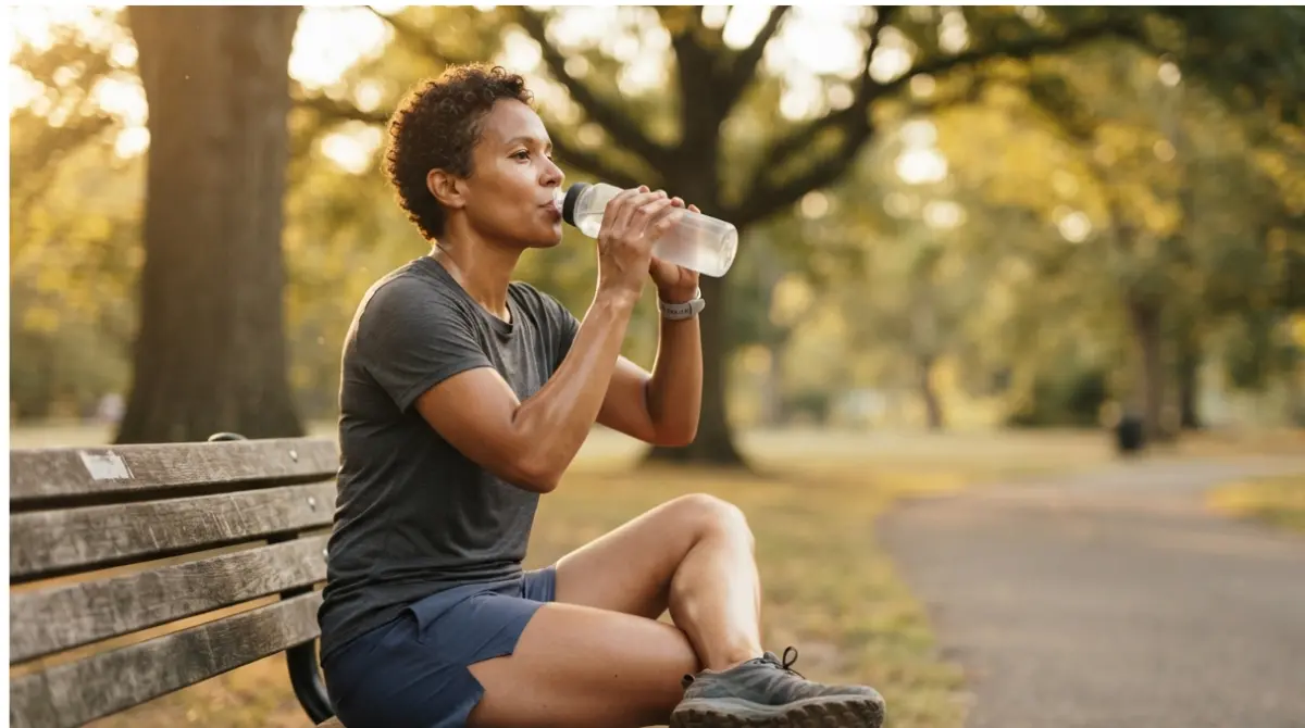 Runner recovering after hard exercise, representing temporary Muscle Injury that can elevate ALT and AST