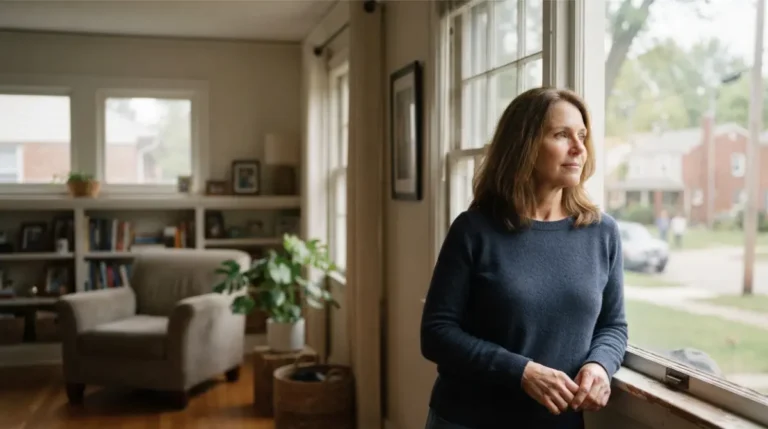 Adult looking out a window, reflecting on how liver disease rates differ between communities.